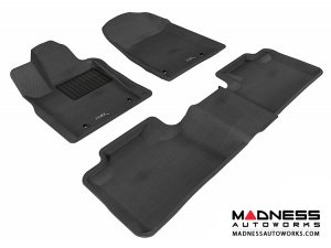 Dodge Durango Floor Mats (Set of 3) - Black by 3D MAXpider Dodge Durango Floor Mats (Set of 3) - Black by 3D MAXpider